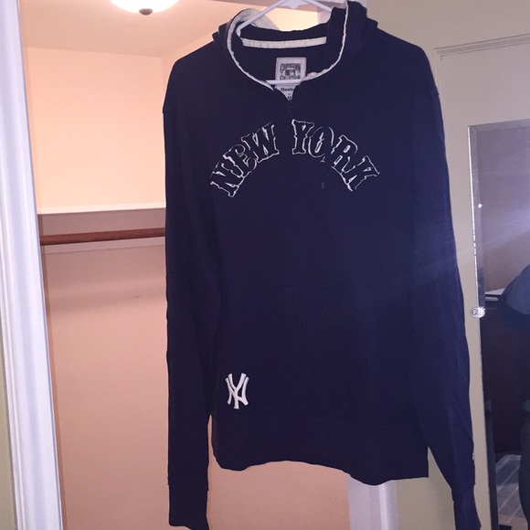 Reebok Yankees hooded sweatshirt lightweight - Picture 1 of 5